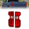 Anzo USA | LED Tail Light Assembly Full LED Red/Clear Lens Chrome Housing w/Light Bar Sequential | Fits Silverado 1500 | 311416