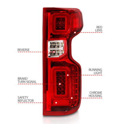 ANZO USA ZUKT_311416 Anzo ZUKT_311416 Lens Chrome Housing w/ Light Bar