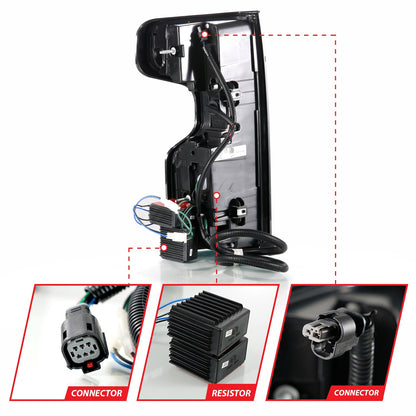 ANZO USA ZUKT_311418 Anzo ZUKT_311418 Lens Black Housing w/ Light Bar