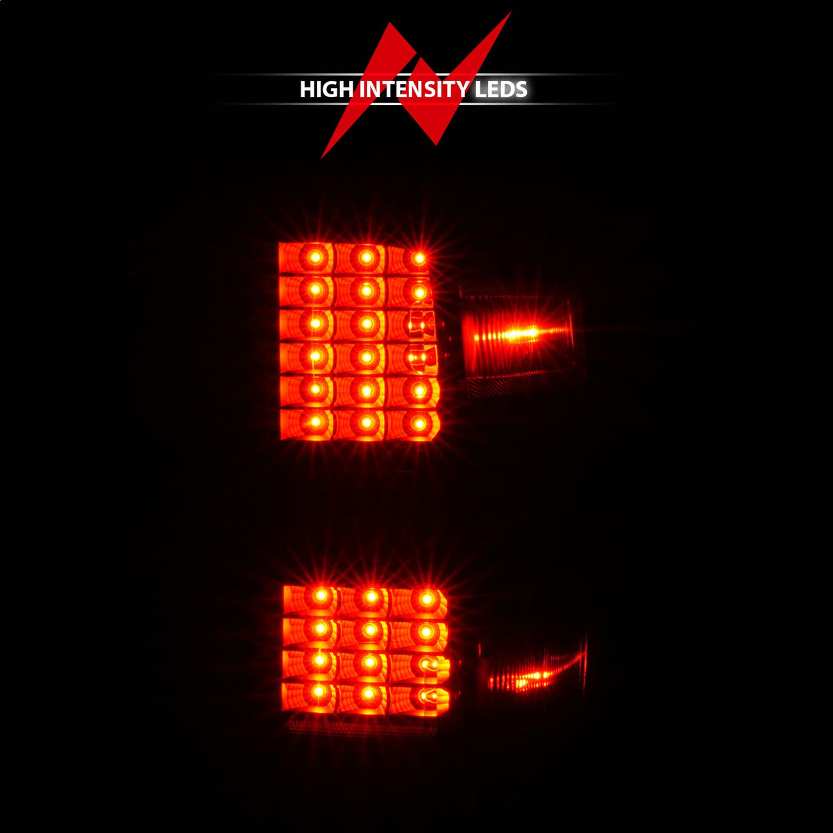 ANZO USA ZUKT_311423 Anzo ZUKT_311423 LED Tail Light Assembly LED Clear Lens Black