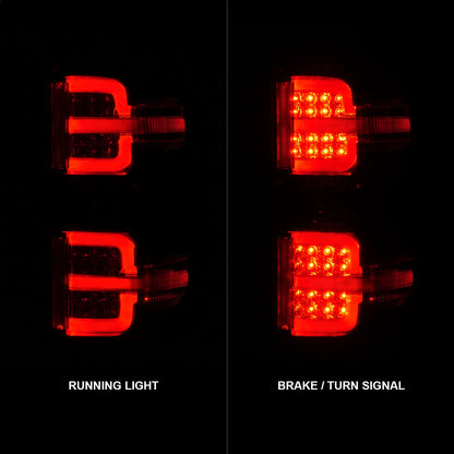 ANZO USA ZUKT_311424 Anzo ZUKT_311424 Tail Light Assembly LED Smoke Lens Chrome