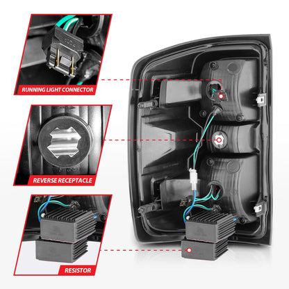 ANZO USA ZUKT_311425 Anzo ZUKT_311425 Lens Black Housing w/ Light Bar