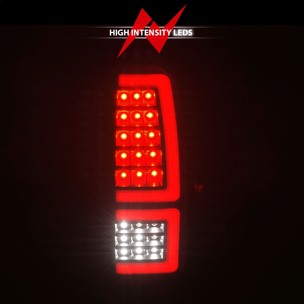 ANZO USA ZUKT_311436 Anzo ZUKT_311436 Lens Black Housing Red Light Bar