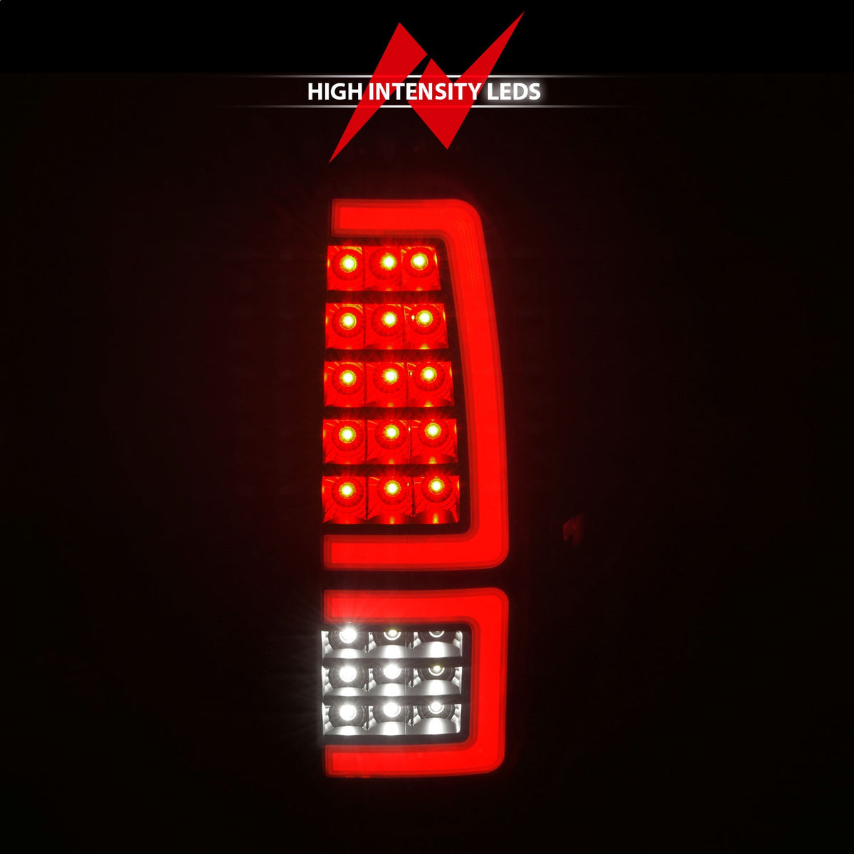 ANZO USA ZUKT_311437 Anzo ZUKT_311437 Lens Black Housing Red Light Bar
