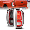 Anzo USA | LED Tail Light Assembly LED Clear Lens Chrome Housing Red Light Bar w/Sequential Pair | Fits Tundra | 311438