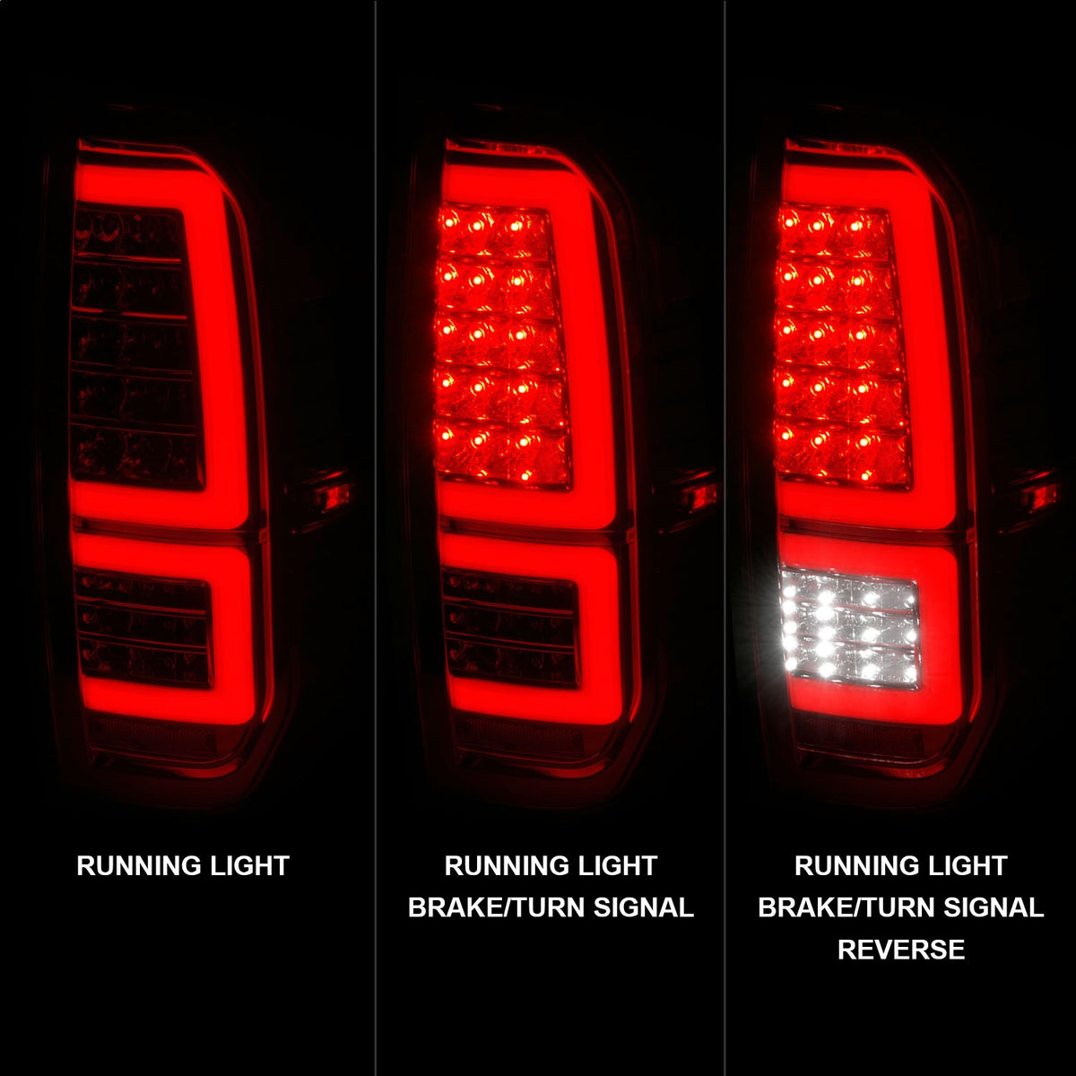 ANZO USA ZUKT_311438 Anzo ZUKT_311438 Lens Chrome Housing Red Light Bar