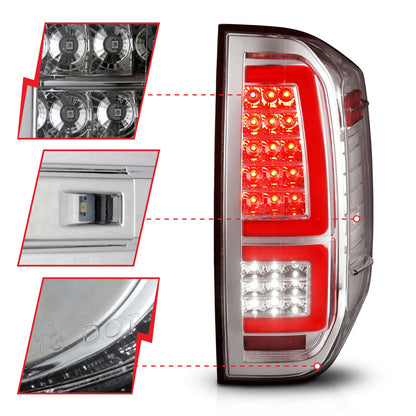 ANZO USA ZUKT_311438 Anzo ZUKT_311438 Lens Chrome Housing Red Light Bar