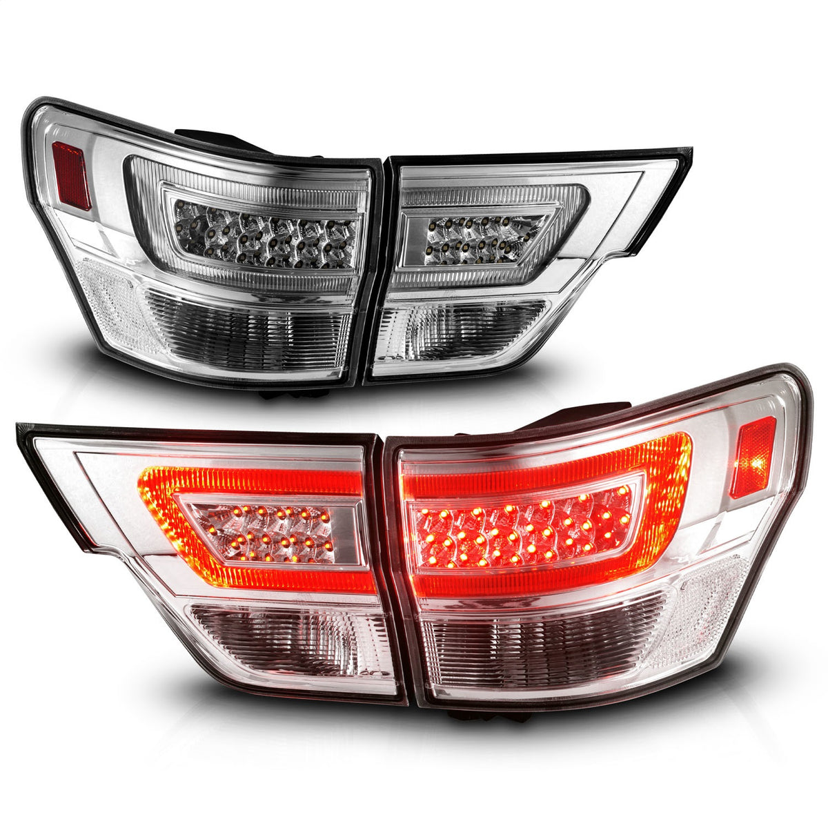 ANZO USA ZUKT_311441 Anzo ZUKT_311441 Lens Chrome Housing w/ Light Bar