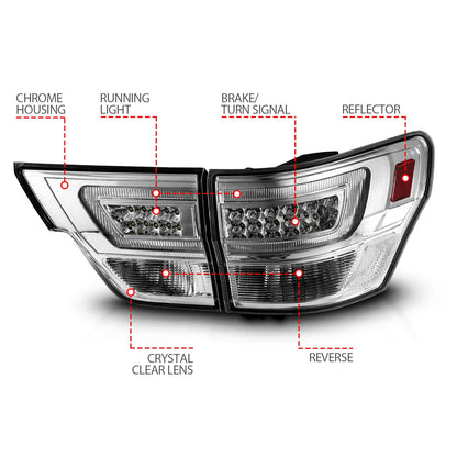 ANZO USA ZUKT_311441 Anzo ZUKT_311441 Lens Chrome Housing w/ Light Bar