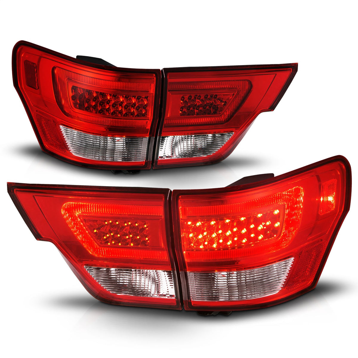 ANZO USA ZUKT_311442 Anzo ZUKT_311442 Lens Chrome Housing w/ Light Bar