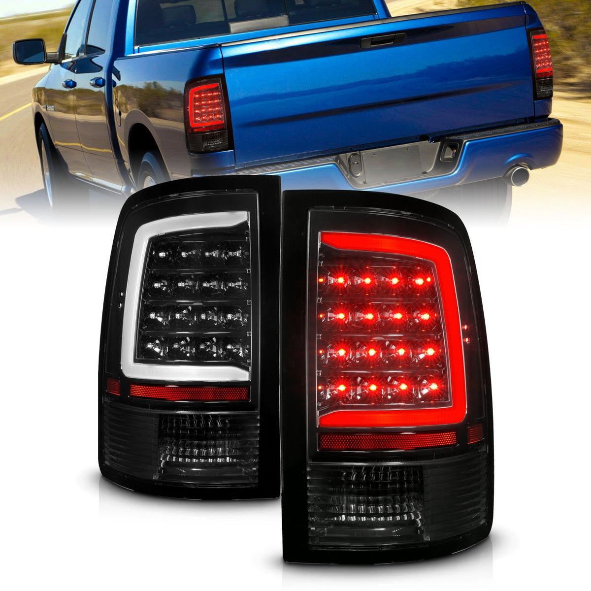 ANZO USA ZUKT_311452 Anzo ZUKT_311452 LED Tail Light Assembly LED for Ram 1500 for 311452