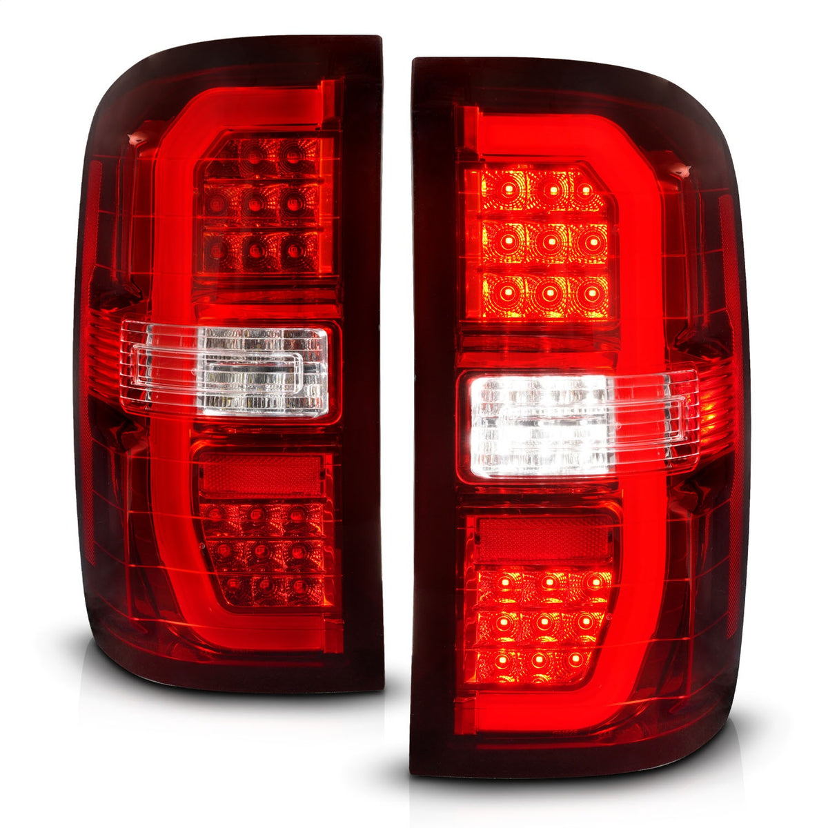 ANZO USA ZUKT_311466 Anzo ZUKT_311466 LED Tail Light Assembly LED Clear/Red Lens