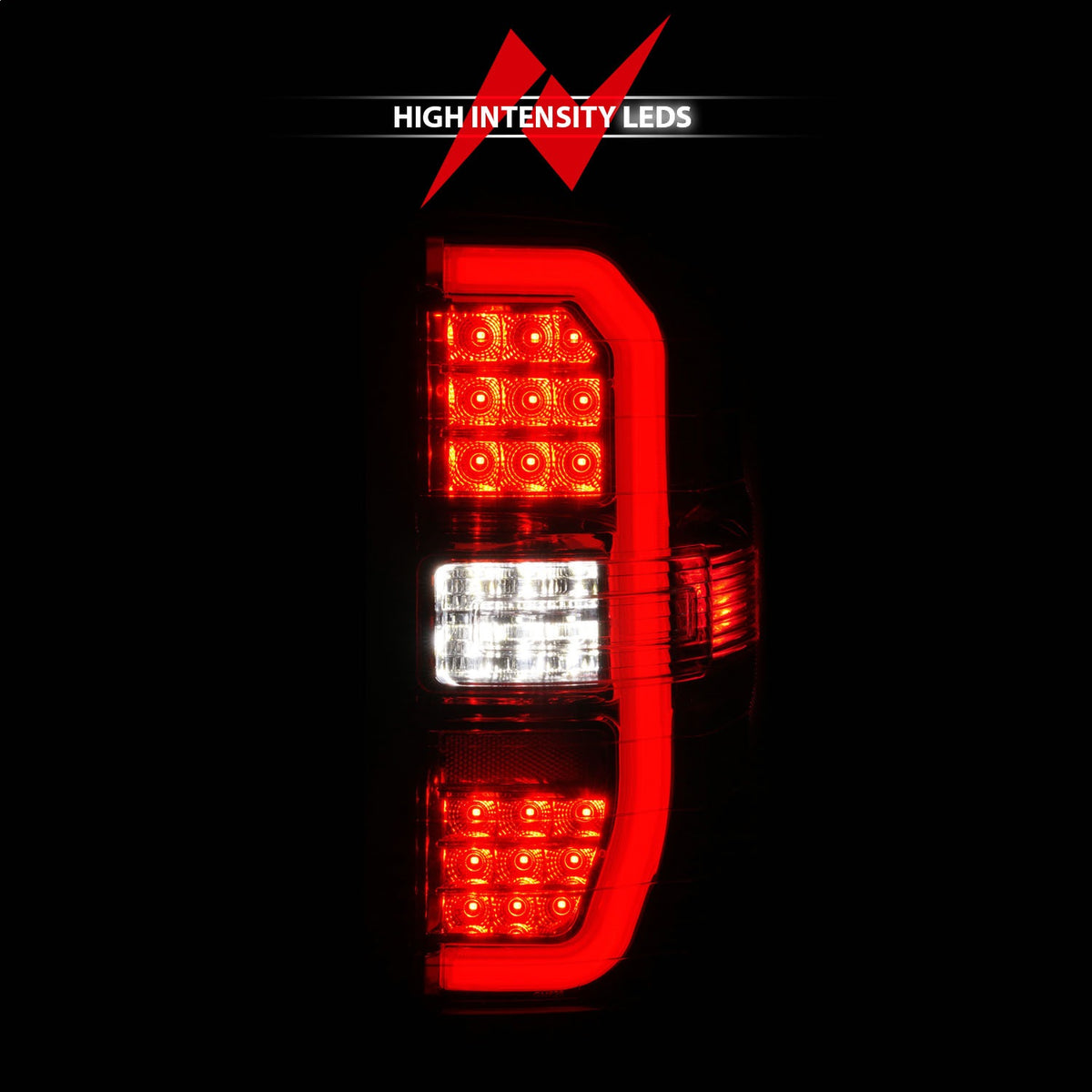 ANZO USA ZUKT_311466 Anzo ZUKT_311466 LED Tail Light Assembly LED Clear/Red Lens