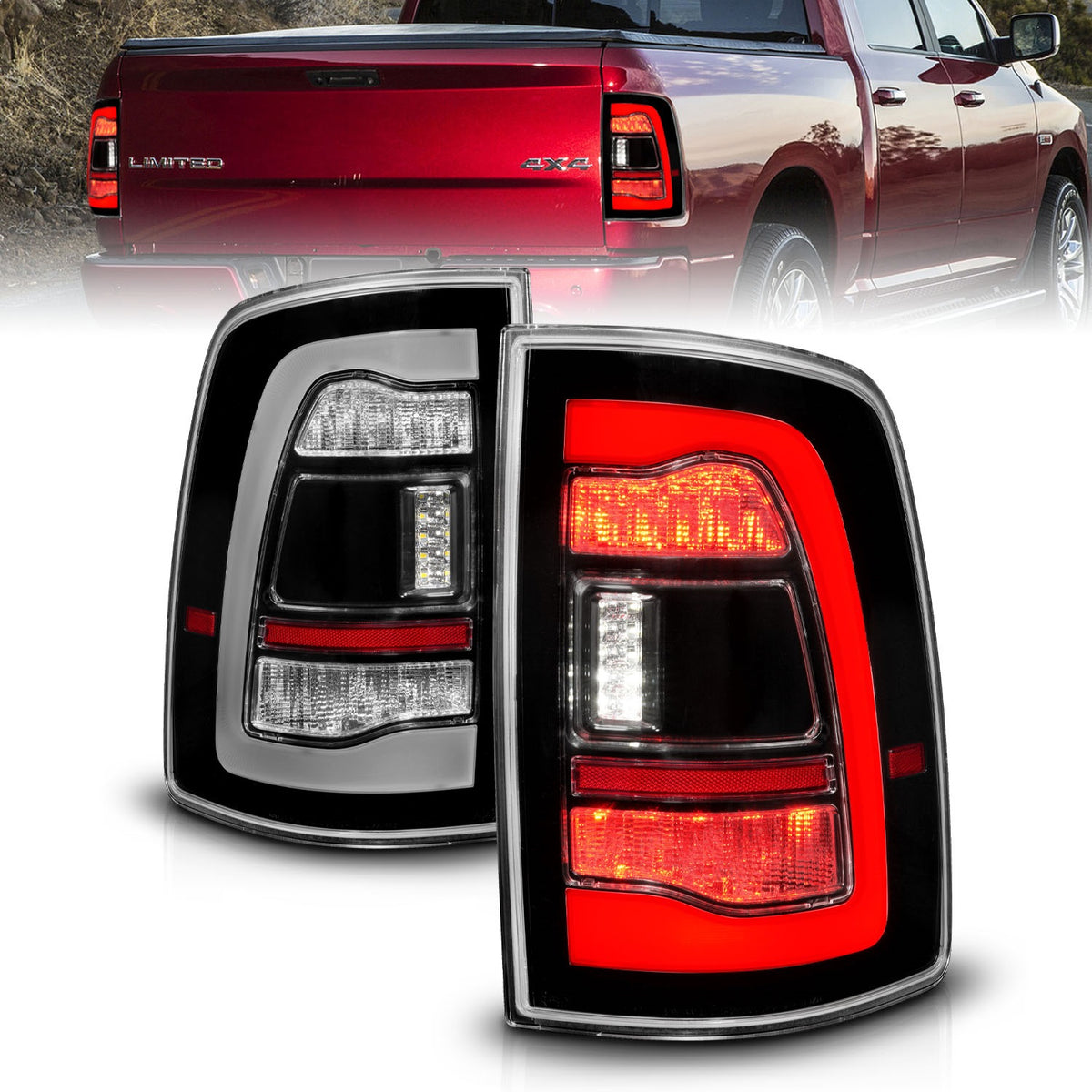 ANZO USA ZUKT_311469 Anzo ZUKT_311469 LED Tail Light Assembly LED for Ram 1500 for 311469