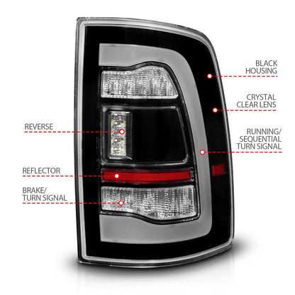 ANZO USA ZUKT_311469 Anzo ZUKT_311469 LED Tail Light Assembly LED for Ram 1500 for 311469
