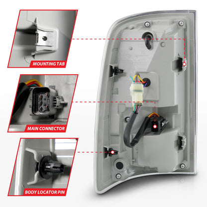 ANZO USA ZUKT_311469 Anzo ZUKT_311469 LED Tail Light Assembly LED for Ram 1500 for 311469