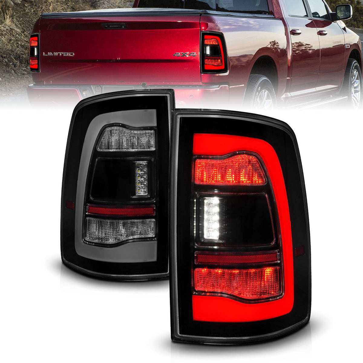 ANZO USA ZUKT_311470 Anzo ZUKT_311470 LED Tail Light Assembly LED for Ram 1500 for 311470