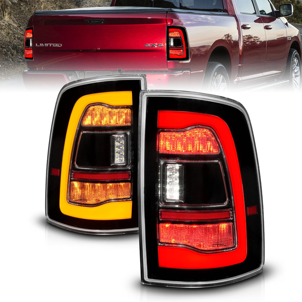 ANZO USA ZUKT_311471 Anzo ZUKT_311471 LED Tail Light Assembly LED for Ram 1500 for 311471