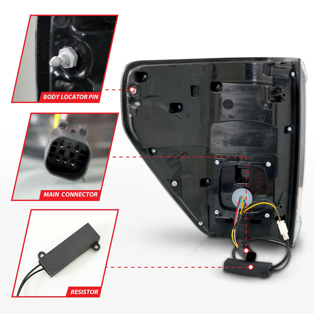 ANZO USA ZUKT_311473 Anzo ZUKT_311473 LED Tail Light Assembly Sequential LED Turn