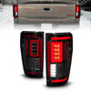 Anzo USA | LED Tail Light Assembly Sequential LED Turn Signal Black Smoke Housing BLIS Cover Clear Lens Pair | Fits F-150 | 311474