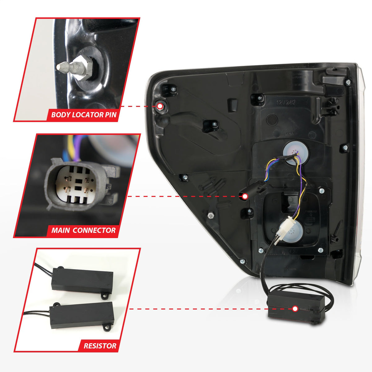 ANZO USA ZUKT_311475 Anzo ZUKT_311475 LED Tail Light Assembly Sequential LED Turn