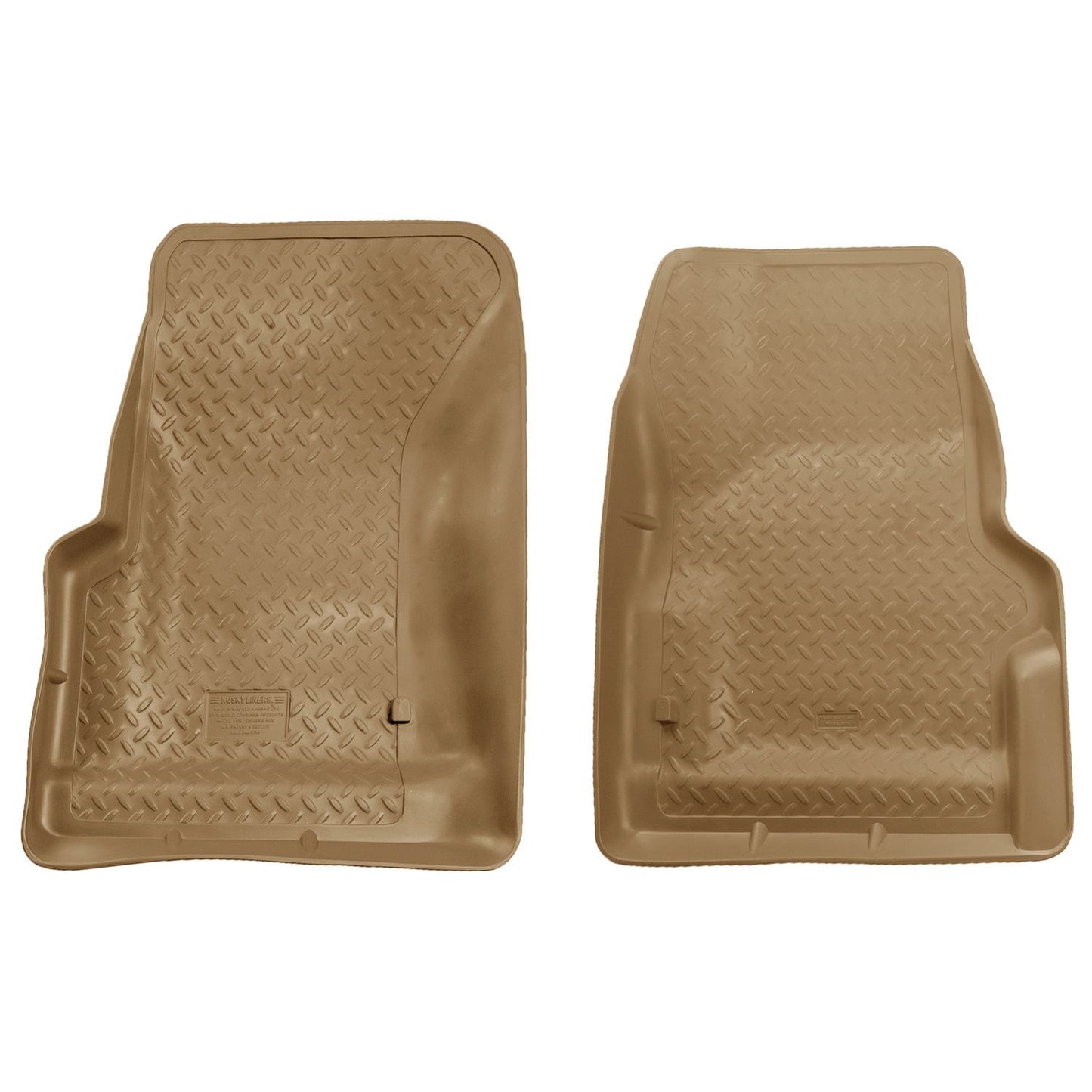 Husky Liners | Classic Style Front Floor Liners For 1997-2006 Jeep Wrangler Husky Liners | 31733 in tan color, durable design.