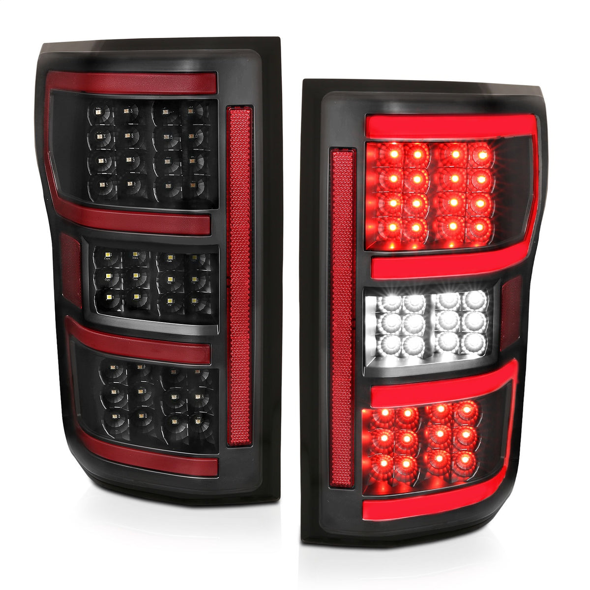 ANZO USA ZUKT_321338 Anzo ZUKT_321338 LED Tail Light Assembly LED Clear Lens Black