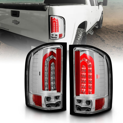 ANZO USA ZUKT_321341 Anzo ZUKT_321341 LED Tail Light Assembly LED Chrome Lens Pair