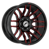 XF OFFROAD XF-232 Gloss Black Milled Red