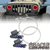 ORACLE Lighting | Surface Mount Headlight Halo Kit | Wrangler JK | 3943-001, 3943-004, 3943-005, 3943-335