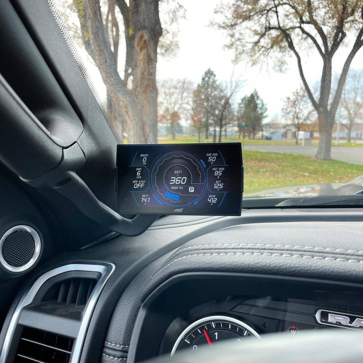 EDGE PRODUCTS A-pillar Display Mount 2019-2025 RAM 2500/3500 product view 2