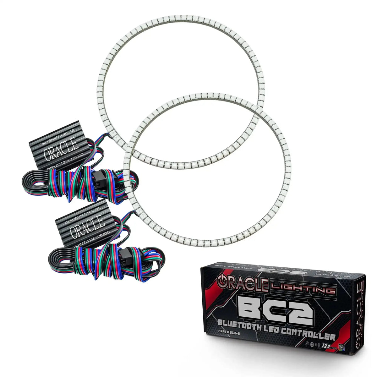 ORACLE Lighting | Surface Mount Headlight Halo Kit | Wrangler JK | 3943-001, 3943-004, 3943-005, 3943-335