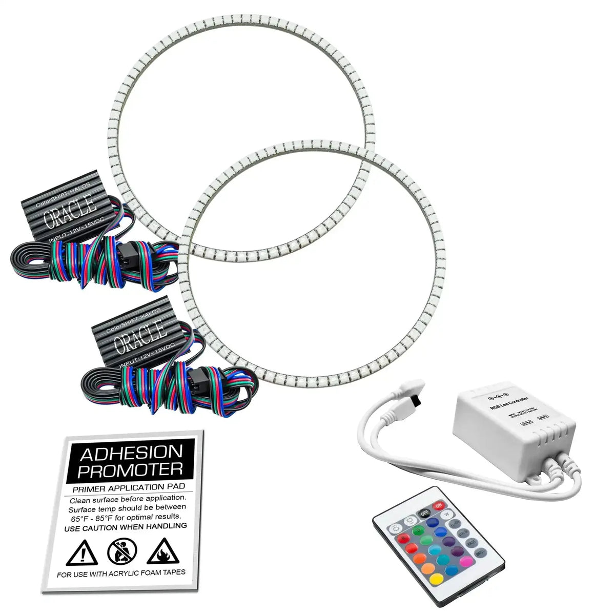 ORACLE Lighting | Surface Mount Headlight Halo Kit | Wrangler TJ | 3947-001, 3947-005, 3947-504