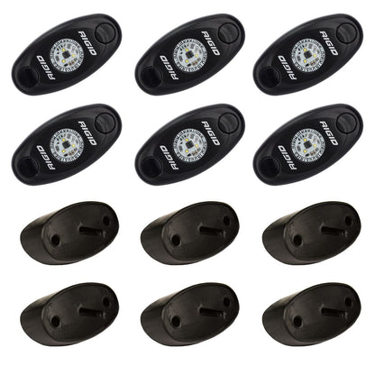 RIGID INDUSTRIES | Rock Light Kit Cool White Set of 6 Lights A-Series RIGID Industries | 400253