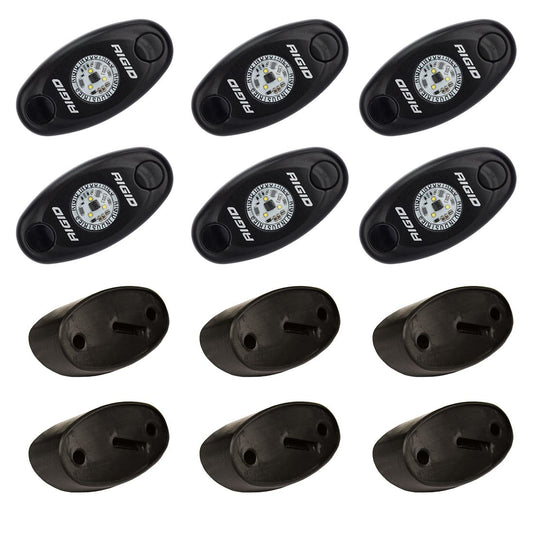 RIGID INDUSTRIES | Rock Light Kit Cool White Set of 6 Lights A-Series RIGID Industries | 400253