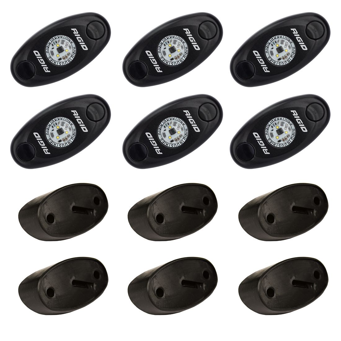 RIGID INDUSTRIES | Rock Light Kit Red Set of 6 Lights A-Series RIGID Industries | 400263