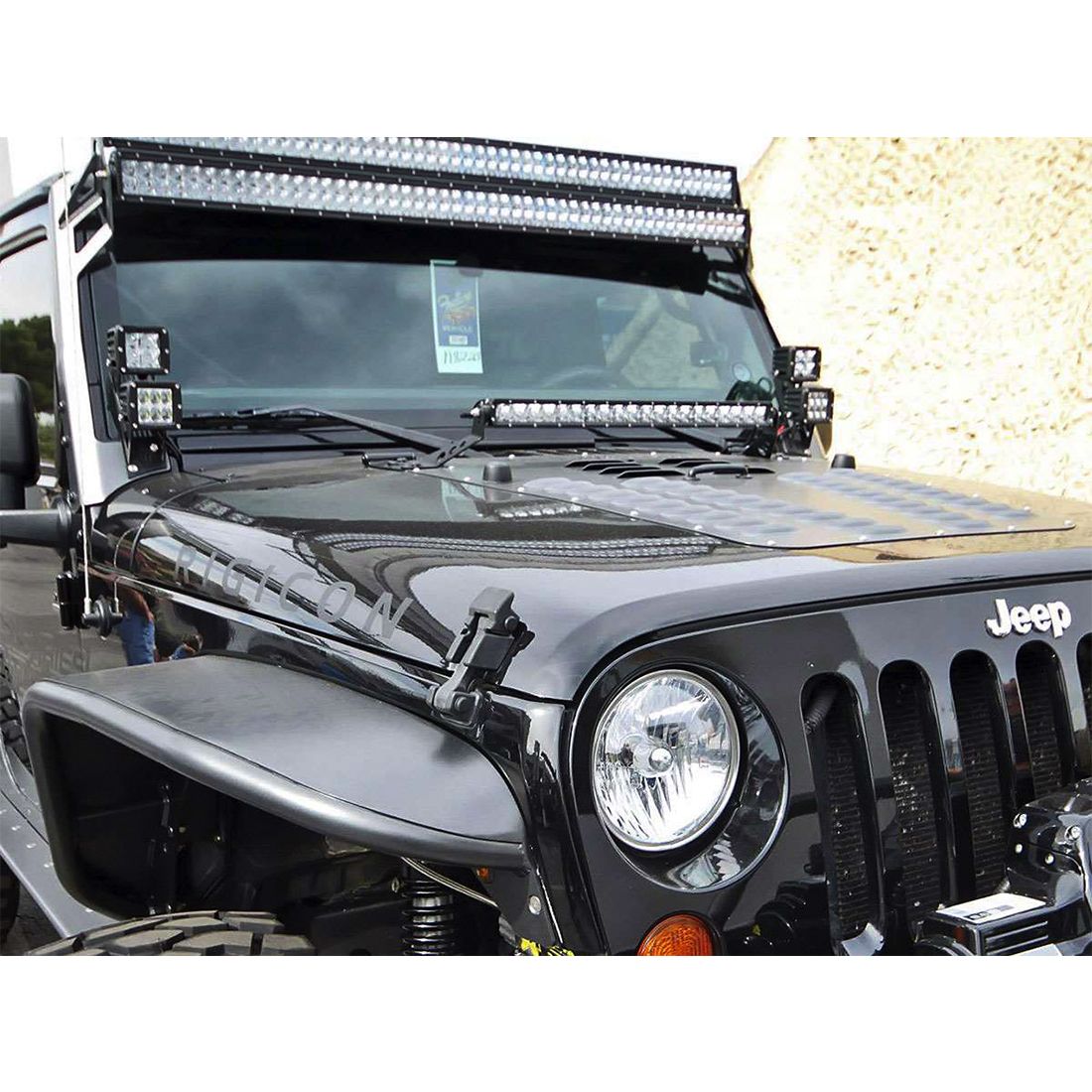 RIGID INDUSTRIES | 07-17 Jeep JK Dual D-Series Pro A-Pillar Mount D-Series Pro RIGID Industries | 40335