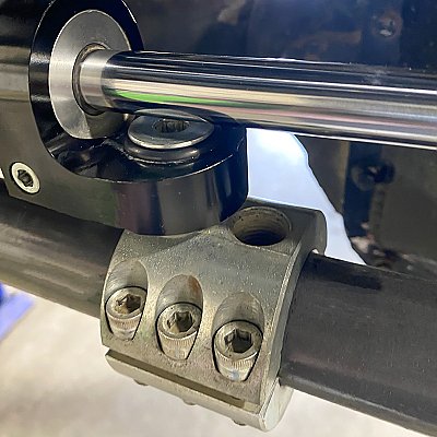 Synergy Steering Stabilizer Clamp Adapter for FOX TS and ATS — Synergy Steering Stabilizer Clamp Adapter for FOX TS and ATS