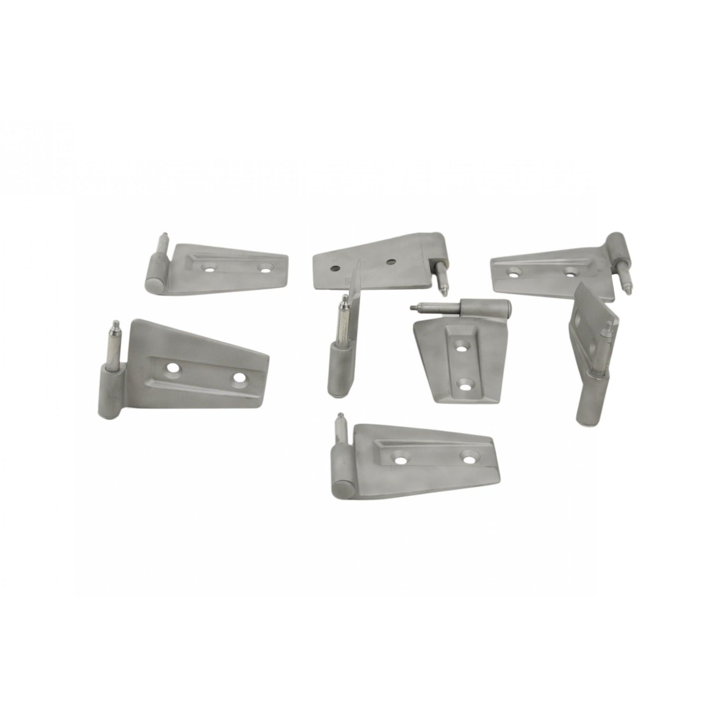 KENTROL Jeep JK Door Hinge Set 8 Pieces 4 Door 07-18 Wrangler JK Bare Grey Kentrol  40576