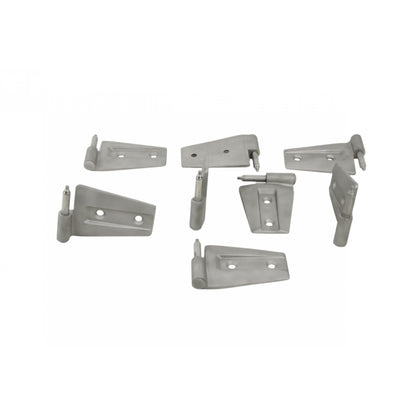 KENTROL Jeep JK Door Hinge Set 8 Pieces 4 Door 07-18 Wrangler JK Bare Grey Kentrol  40576