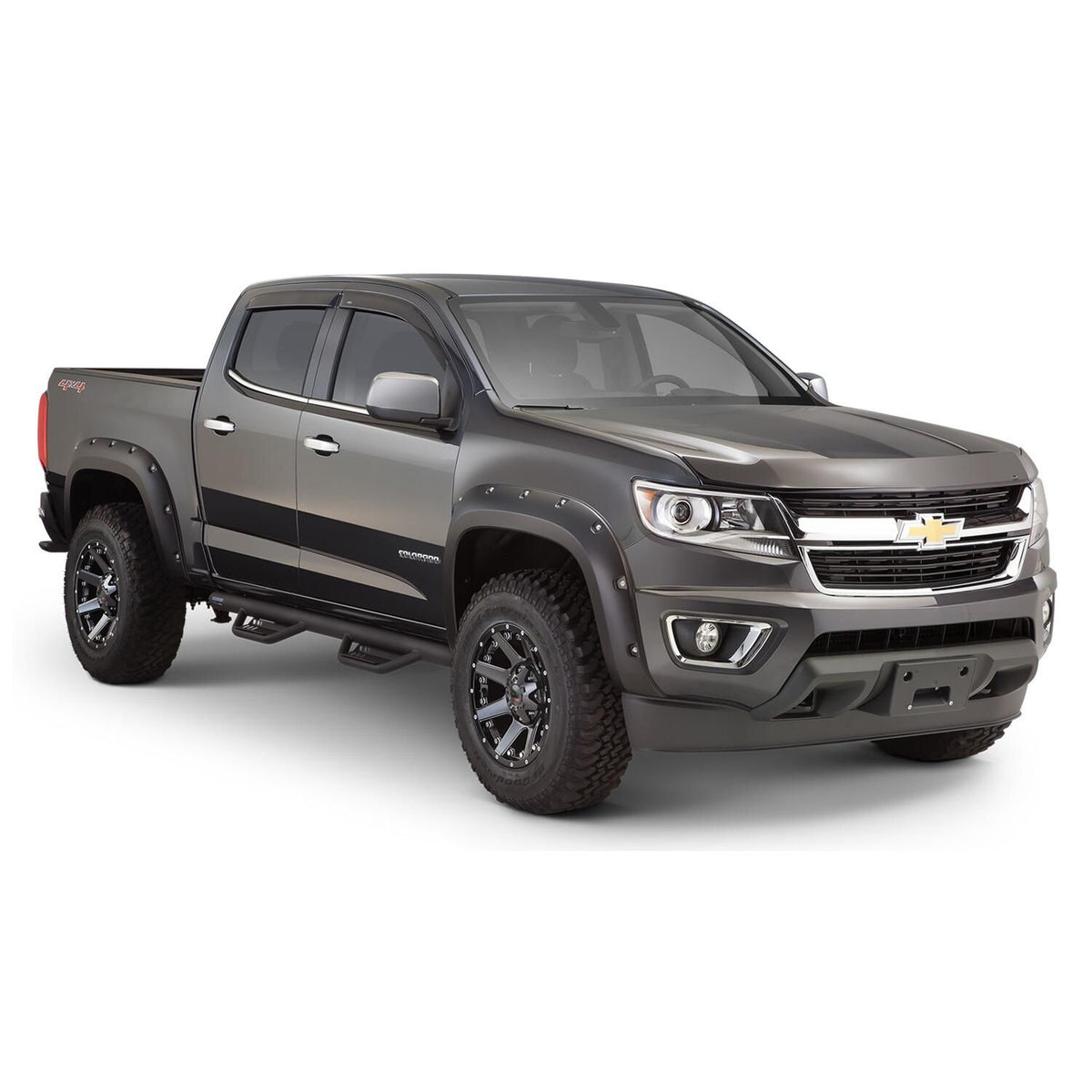 BUSHWACKER | Pocket/Rivet 4-Piece Fender Flare Set | 2015-20 Chevy Colorado | 40970-02