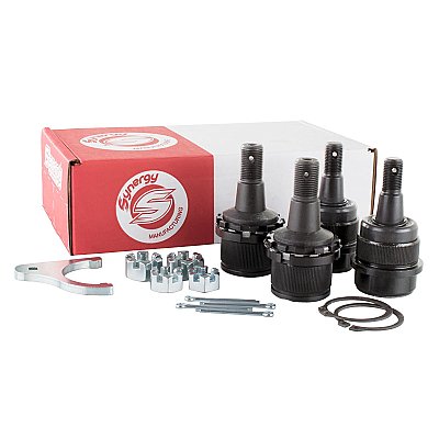Synergy 2003-2013 Dodge Ram 1500 / 2500 / 3500 HD Adjustable Ball Joint Kit — Complete Ball Joint Kit - Knurled