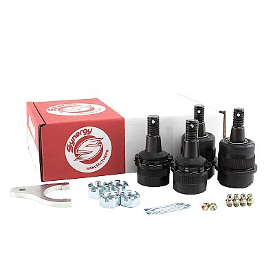 Synergy Jeep JK / JKU Adjustable Ball Joint Kit — Complete Ball Joint Kit - Knurled