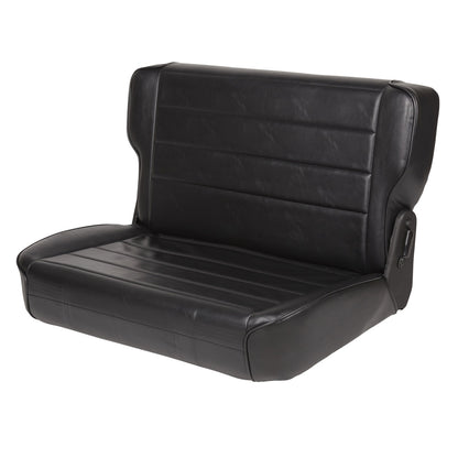 SMITTYBILT | Seat Rear Fold Tumble 86-95 CJ & Wrangler YJ Vinyl Black Smittybilt |41301