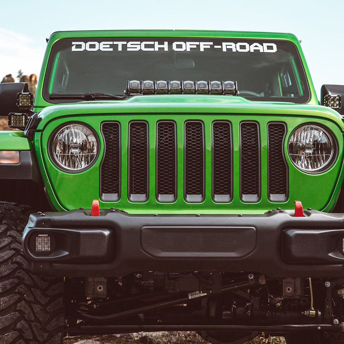 RIGID INDUSTRIES | 18-Present Jeep Wrangler JL Adapt Hood Mount Fits 20 Inch Adapt Series RIGID Industries | 41665