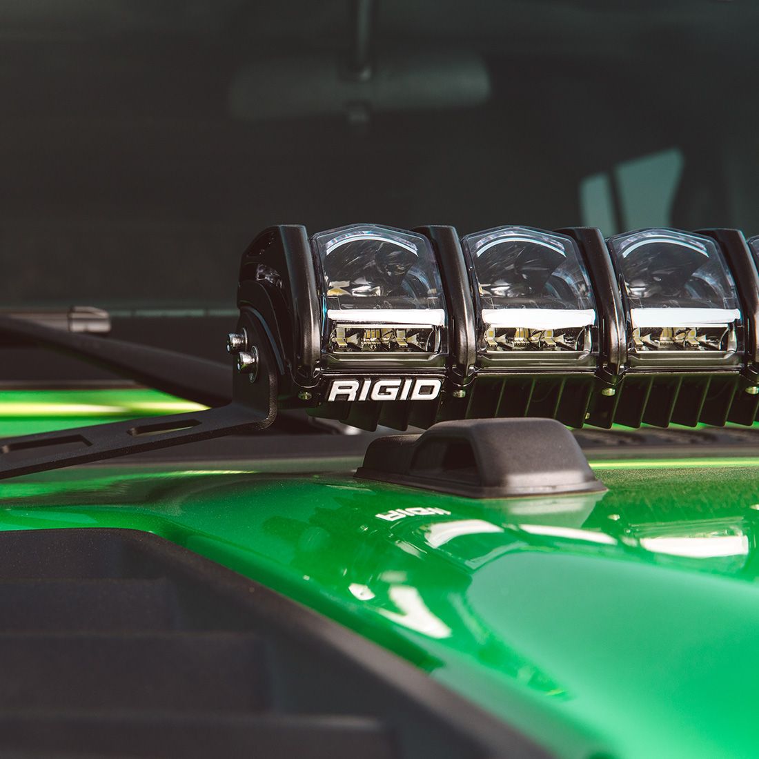RIGID INDUSTRIES | 18-Present Jeep Wrangler JL Adapt Hood Mount Fits 20 Inch Adapt Series RIGID Industries | 41665