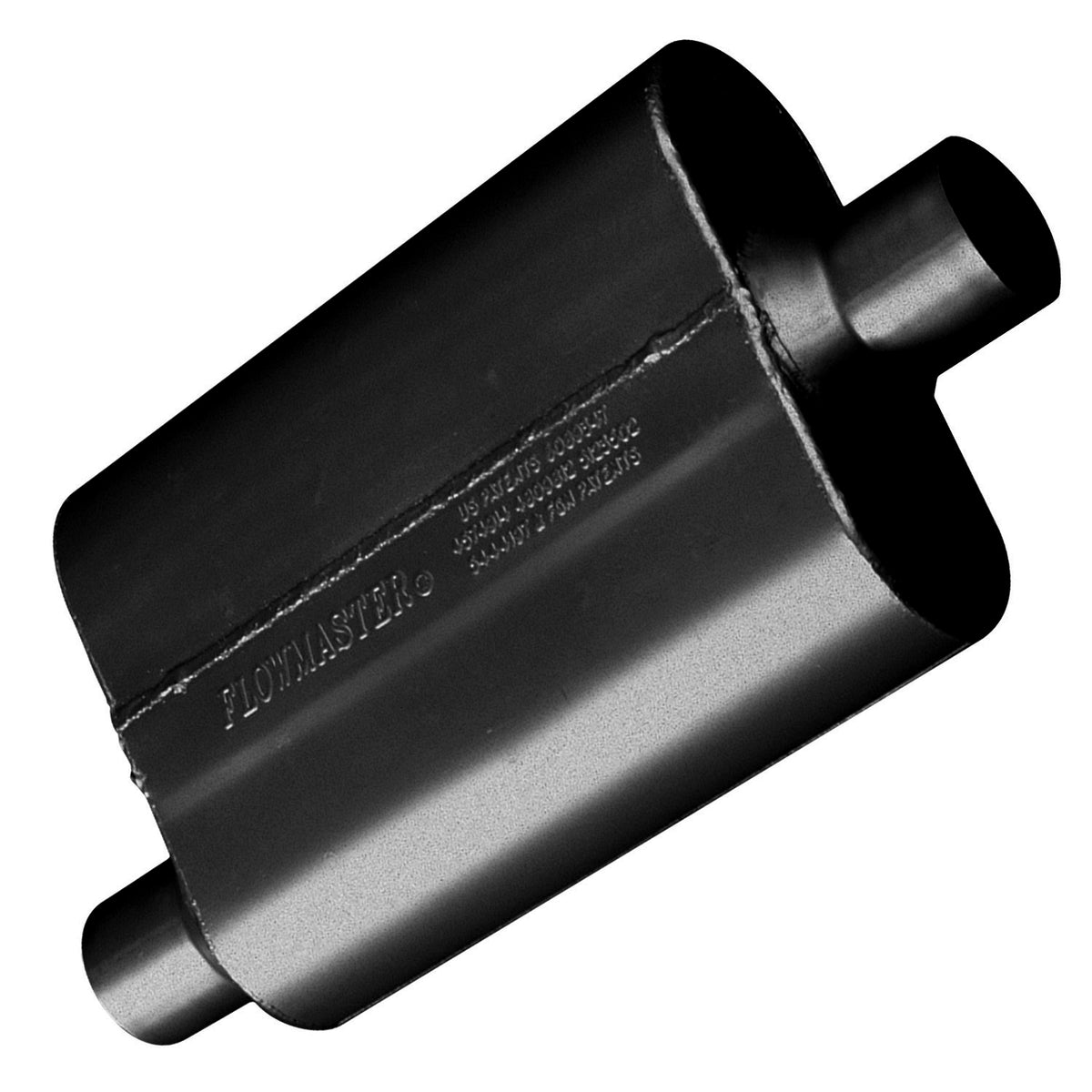 FLOWMASTER 40 Series Chambered Muffler 40 Series 2.25 Offset In 2.25 Center Out Aggressive Sound