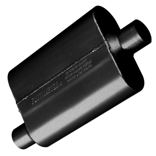 FLOWMASTER 40 Series Chambered Muffler 40 Series 2.25 Offset In 2.25 Center Out Aggressive Sound