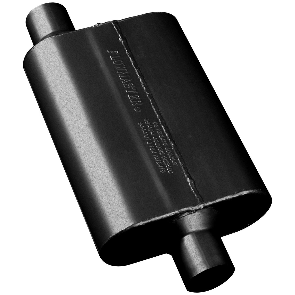 FLOWMASTER 40 Series Chambered Muffler 40 Series 2.25 Offset In 2.25 Center Out Aggressive Sound