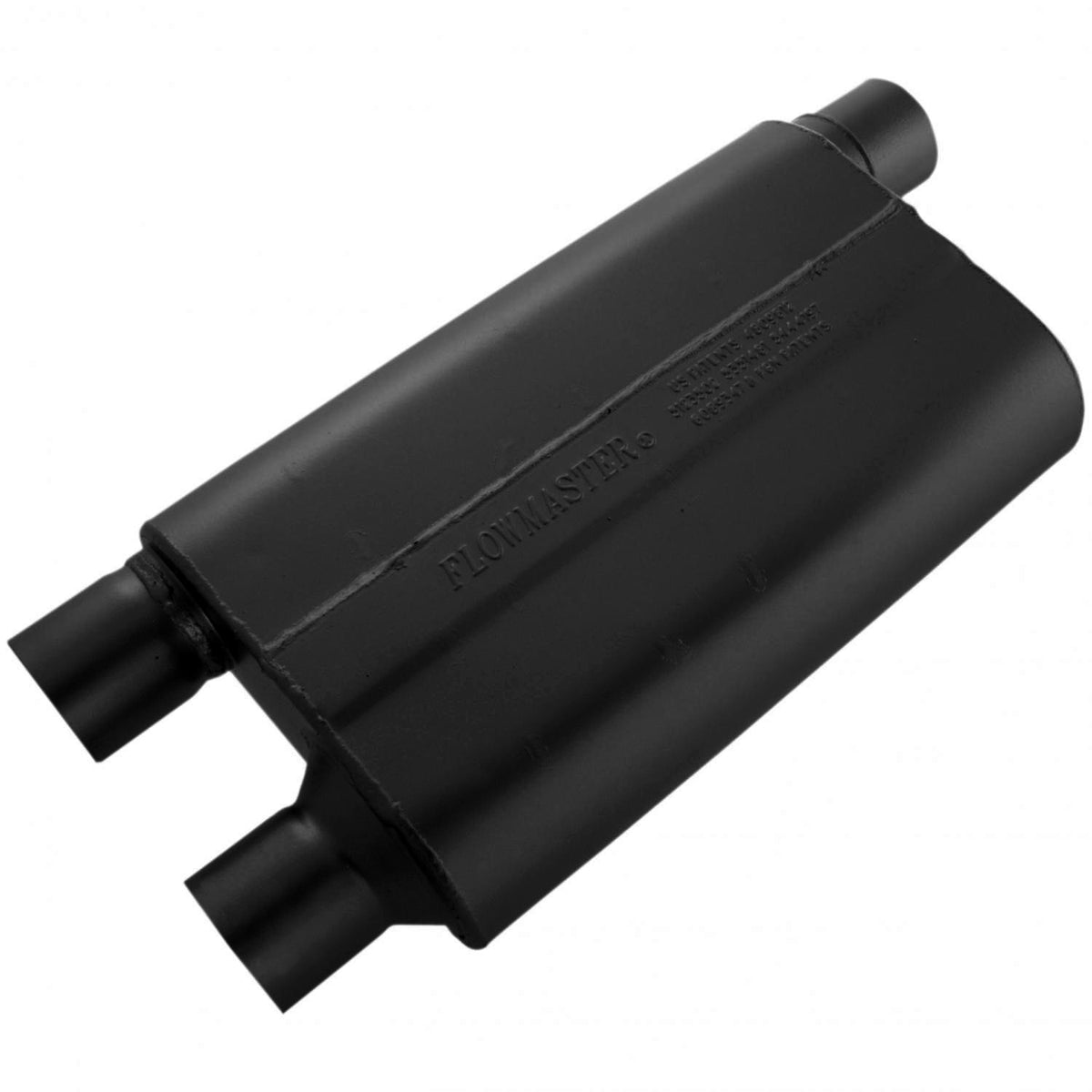 FLOWMASTER 80 Series Chambered Muffler 80 Series Crossflow 2.50 Inch In (O) / Out (D) Aggressive Sound